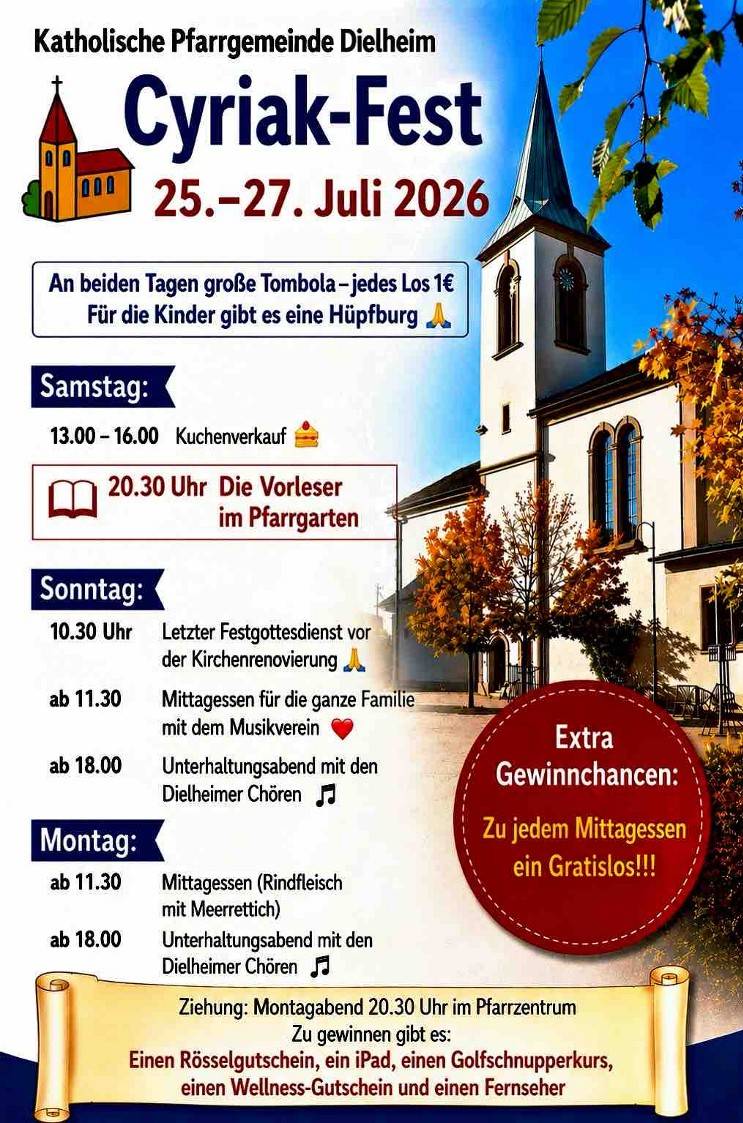 Quelle: Gemeindeteam St. Cyriak Dielheim